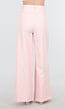 Lichtroze High Waist Wide Leg Pantalon