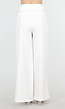 Witte High Waist Wide Leg Pantalon