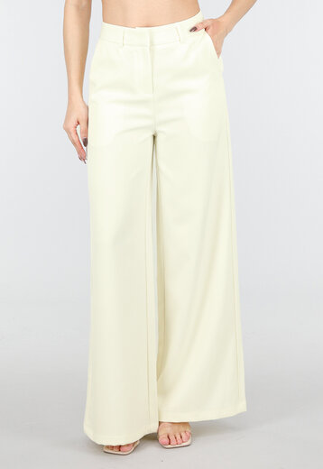 Butter Yellow Wide Leg Pantalon