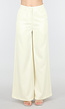 Lichtgele High Waist Wide Leg Pantalon