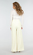 Lichtgele High Waist Wide Leg Pantalon