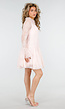 Lichtroze Kanten Jurk met Lange Mouwen