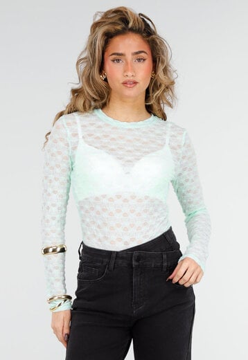 Mintgroene Mesh Body