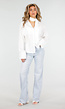 Witte Blouse met Stropdas en Lange Mouw