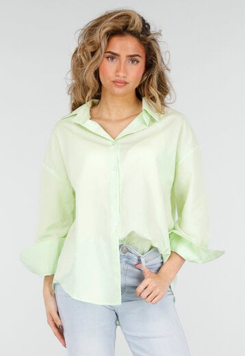 Mintgroene Katoenen Blouse