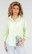 Mintgroene Blouse met Knoopsluiting