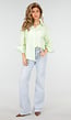 Mintgroene Blouse met Knoopsluiting