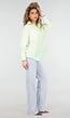 Mintgroene Blouse met Knoopsluiting