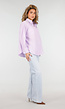 Lila Katoenen Blouse met Knoopsluiting