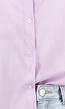 Lila Katoenen Blouse met Knoopsluiting