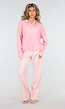 Roze Gestreepte Polo Longsleeve