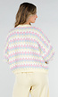 Gestreept Pastel Gebreid Vest