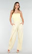 Butter Yellow Bandeau Top met Stretch