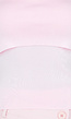 Roze Geribde Bandeau Top met Stretch
