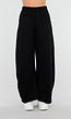 Zwarte Barrel Joggingbroek met Stretch