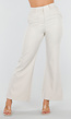 Beige Flared Pantalon met Stretch