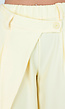 Butter Yellow Barrel Overslag Broek met Plooien en Stretchband