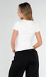 Witte Sport T-Shirt met Korte Mouwen en Stretch