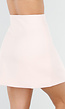 Lichtroze Overslag Rok met Strass Knopen