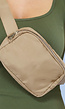 Verstelbare Fanny Pack in Taupe