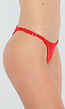 Rood Verstelbaar String Bikini Broekje met Stretch