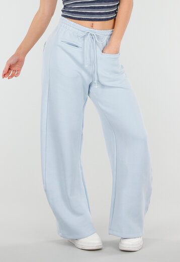 Lichtblauwe Barrel Joggingbroek met Trekkoord