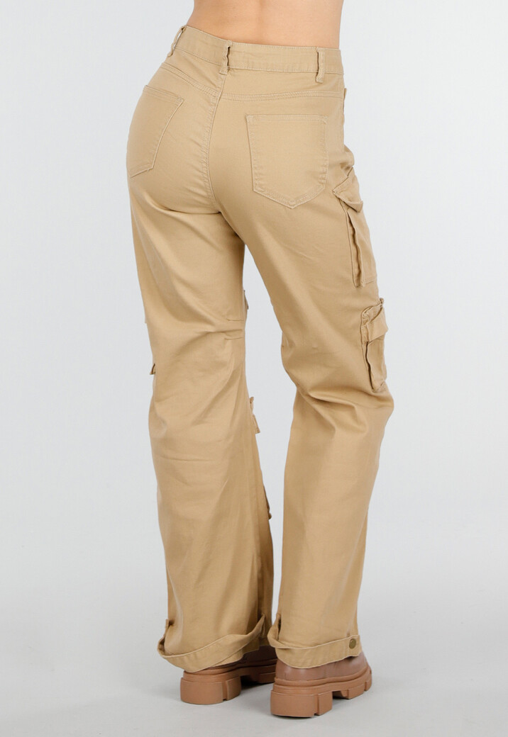 Camel Cargo Broek met Steekzakken en Klepzakken