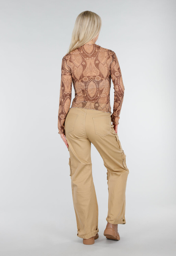 Camel Cargo Broek met Steekzakken en Klepzakken