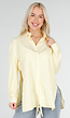 Butter Yellow Gestreepte Blouse met Lange Mouwen en Strikdetail