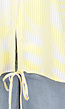 Butter Yellow Gestreepte Blouse met Lange Mouwen en Strikdetail