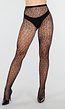 Zwarte Fishnet Panty met Geometrisch Patroon
