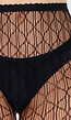 Zwarte Fishnet Panty met Geometrisch Patroon