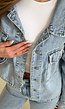 Denim Blouse met Wassing en Borstzakken