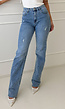 Tall Lichtblauwe High Waist Stretch Jeans met Rechte Pijpen