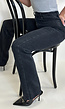 Zwarte Lange Straight Leg Tall Jeans met Stretch