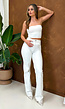 Witte Tall Jeans met Rechte Pijpen