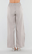 Beige Barrel Pantalon met Plooien en Stretchband