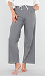 Grijze Pantalon met Stretch en Trekkoord Taille