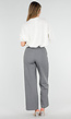 Grijze Pantalon met Stretch en Trekkoord Taille