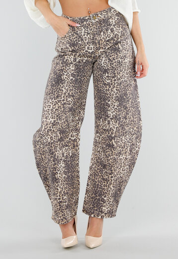 Panterprint Balloon Jeans