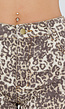 Panterprint Balloon Jeans met High Waist en Barrel Pijpen
