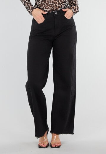 Zwarte Jeans met Rechte Pijpen