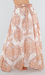 Oranje Maxi Rok met Paisley Print