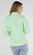 Mintgroene Blouse met Stropdas en Lange Mouwen