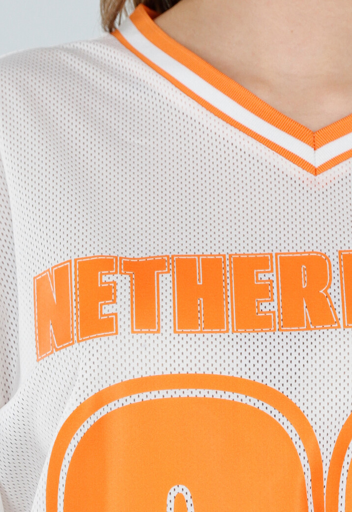 Oranje Netherlands Jersey Top met Nummer