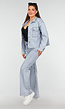 Denim Blouse met Wassing en Borstzakken