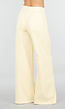 Lichtgele Wide Leg Jeans met High Waist en Rechte Wijde Pijpen