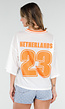 Oranje Netherlands Jersey Top met Nummer