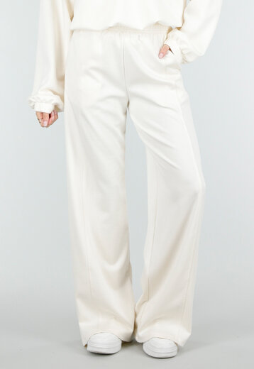Crème Wide Leg Joggingbroek