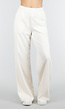 Beige Wide Leg Joggingbroek met Elastische Taille en Stretch